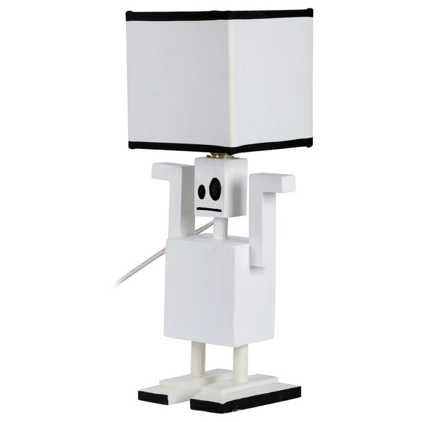 Robert the Robot Handmade Wooden Lamp 1 BHK Interiors