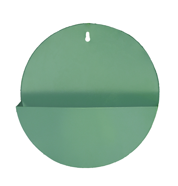 "Lunar" Hanging Metal Mounted Wall Planter / Letter Box in 4 Colours 1 BHK Interiors