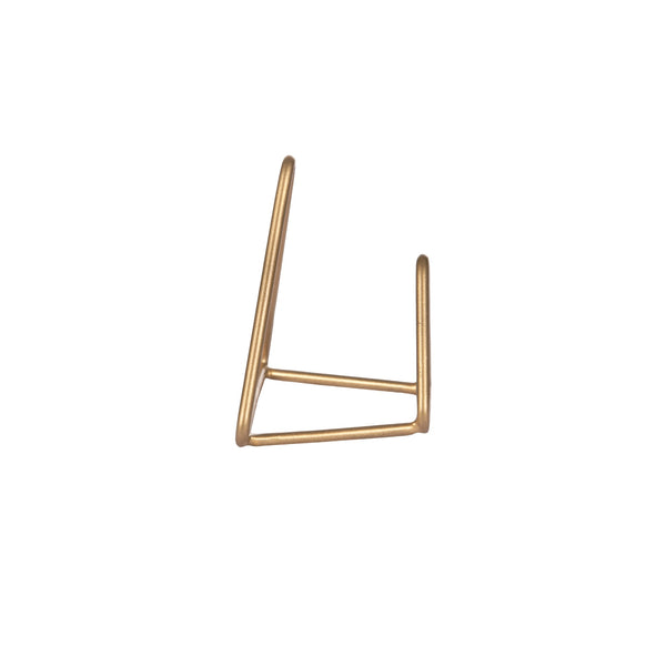 "Mountain Peaks" Metal Hook in Gold 1 BHK Interiors