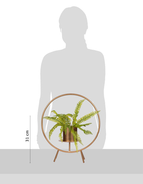 "Sunshine in a Pot" Table Top Planter with Detachable Pot in Gold 1 BHK Interiors