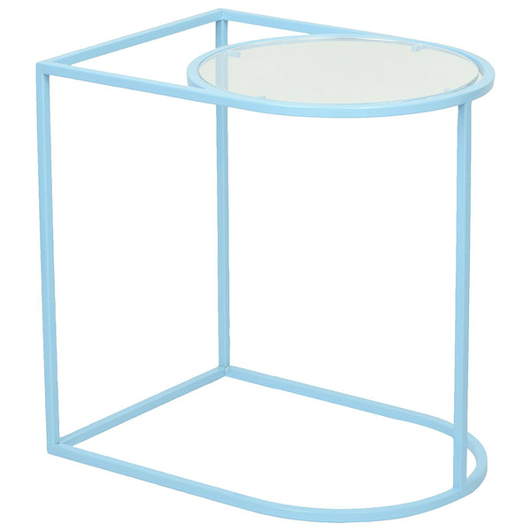"Mind the Gap" Metal & Acrylic Side Table - Choose from 3 colours 1 BHK Interiors