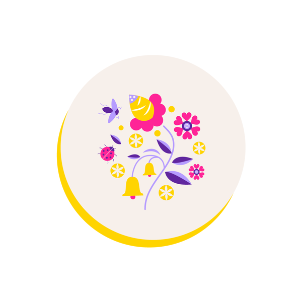 1 BHK x Studio Kohl Canvas & Wood Wall Hangings in "Summertime" Theme 1 BHK Interiors