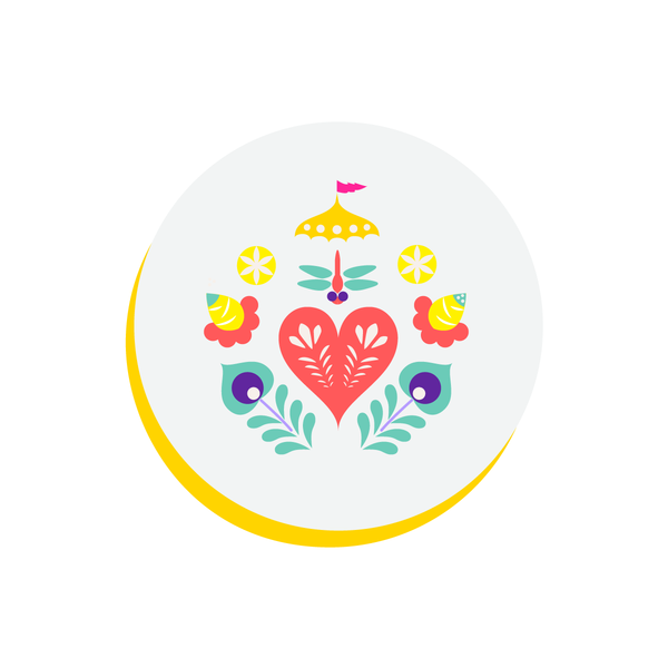 1 BHK x Studio Kohl Canvas & Wood Wall Hangings in "Summertime" Theme 1 BHK Interiors