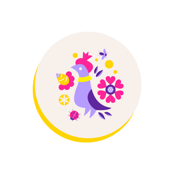 1 BHK x Studio Kohl Canvas & Wood Wall Hangings in "Summertime" Theme 1 BHK Interiors