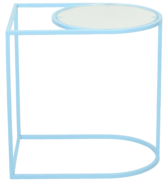 "Mind the Gap" Metal & Acrylic Side Table - Choose from 3 colours 1 BHK Interiors