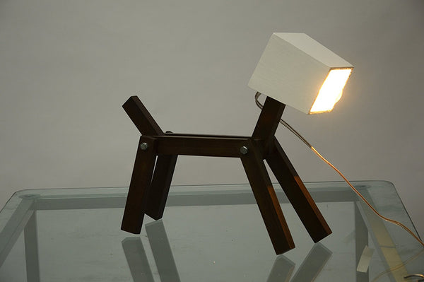 Puppy Love Handmade Wooden Lamp 1 BHK Interiors