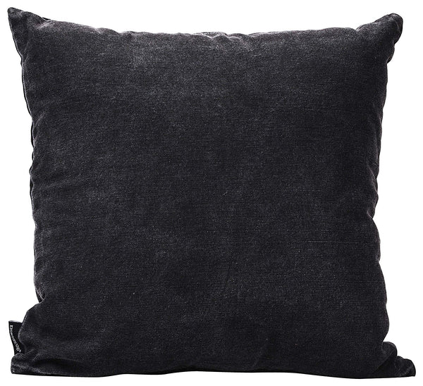 Distressed Star Print Cotton Cushion Cover in Black & White 1 BHK Interiors