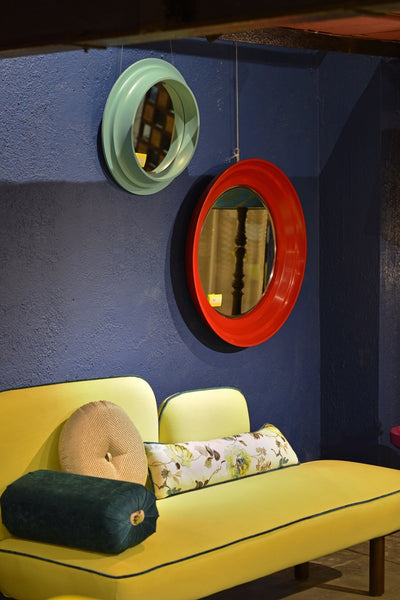 Ba-Na-Na Yellow Love Seat with Trim 1 BHK Interiors