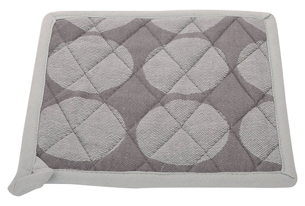 Cotton Polka Dot Hot Plate Holder in Grey 1 BHK Interiors