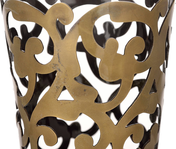 Metal Filigree Antique Look Tealight Candle Holder 1 BHK Interiors