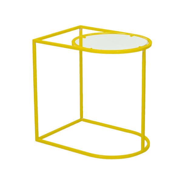 "Mind the Gap" Metal & Acrylic Side Table - Choose from 3 colours 1 BHK Interiors