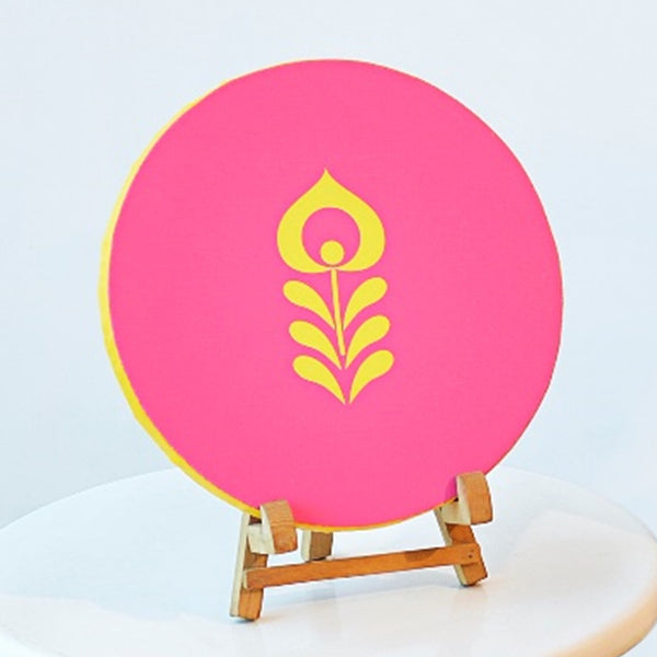 1 BHK x Studio Kohl Canvas & Wood Wall Hangings in "Summertime" Theme 1 BHK Interiors