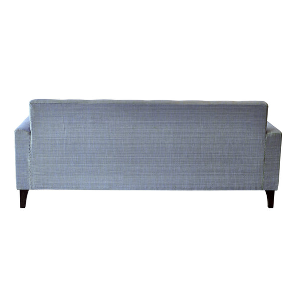 "Bertie" Two Button Three Seater Sofa in Two Tone Shade with Teak Legs - 3 colour options 1 BHK Interiors