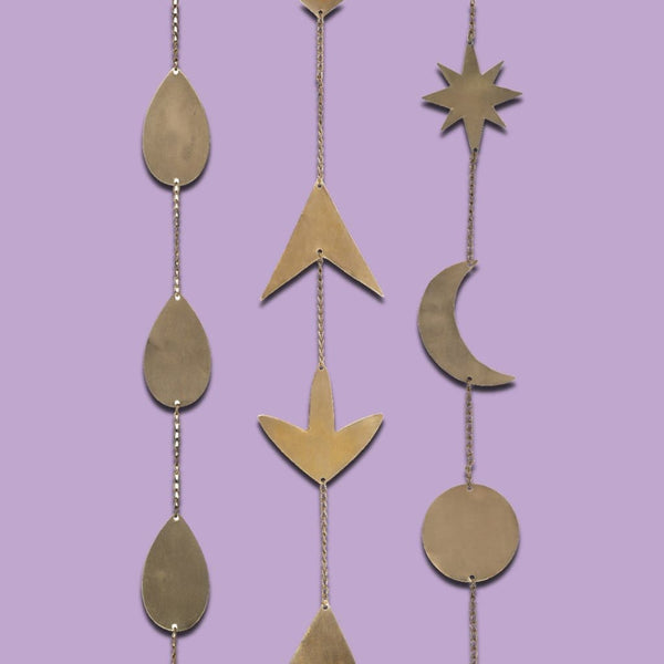 Antique Look Decorative Metal Danglers for Curtain / Wind Chimes / Wall Mobile / Toran 1 BHK Interiors