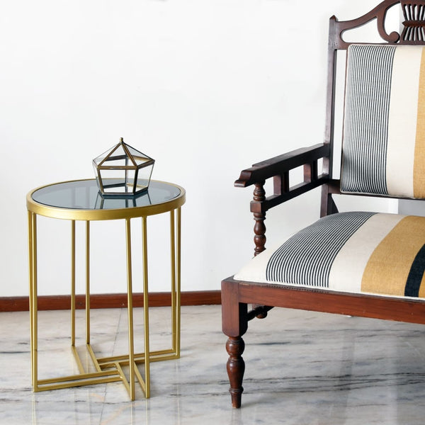 Brass & Glass "Circus Tent" Terrarium Style Jewellery Box with Mirror Base 1 BHK Interiors