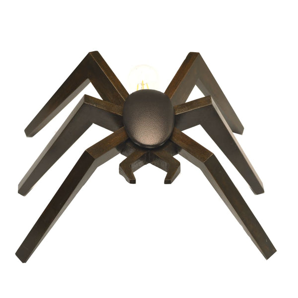 Spidey Sense Wooden Lamp with LED Filament Bulb 1 BHK Interiors