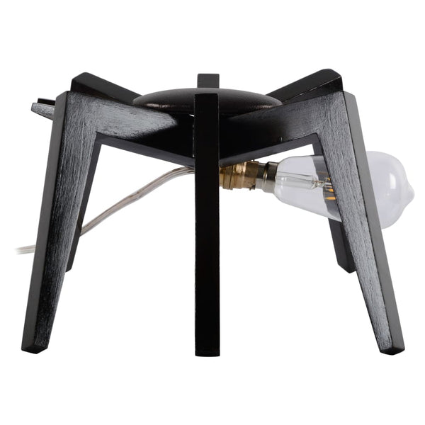 Spidey Sense Wooden Lamp with LED Filament Bulb 1 BHK Interiors