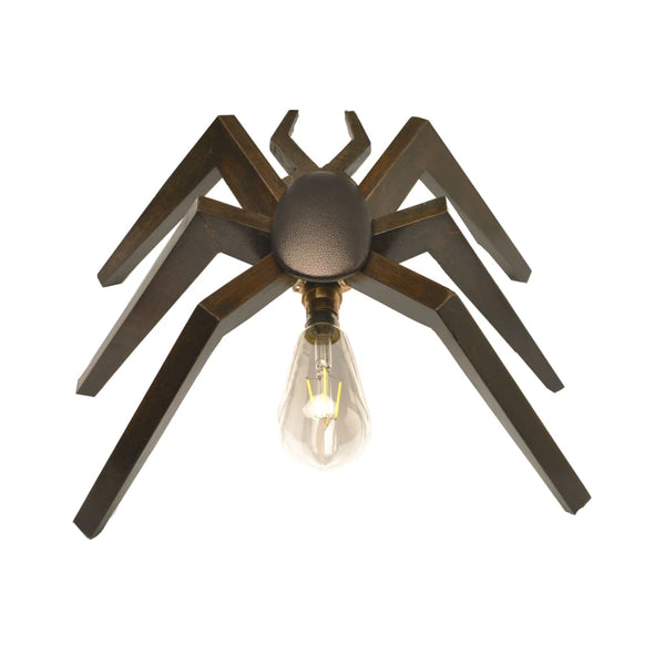 Spidey Sense Wooden Lamp with LED Filament Bulb 1 BHK Interiors