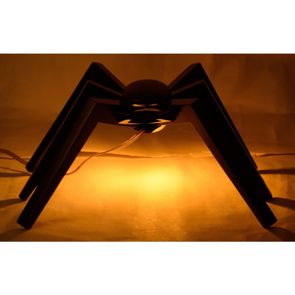 Spidey Sense Wooden Lamp with LED Filament Bulb 1 BHK Interiors