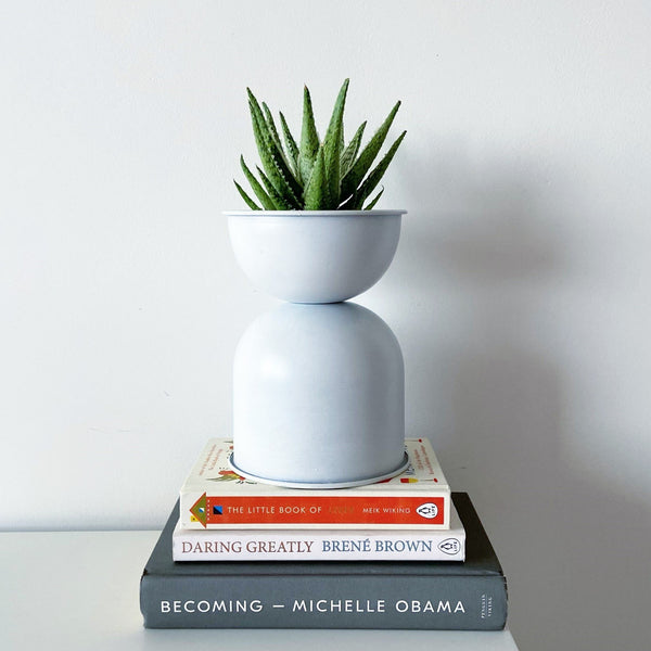 Venus Double Decker Metal Planter / Pot in Matte Finish -