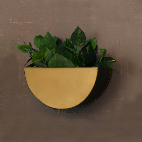 Crescent Metal Mounted Wall Planters 1 BHK Interiors
