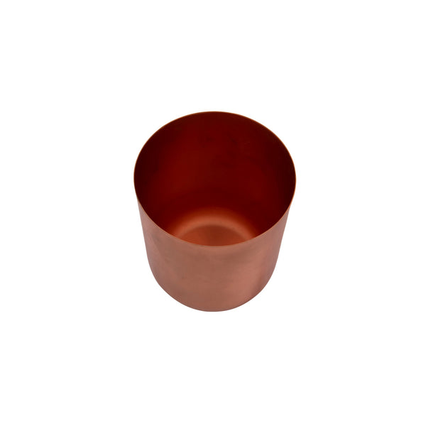 Curved Glossy Metal Table Top Pot / Planter in Rose Gold or Gold 1 BHK Interiors