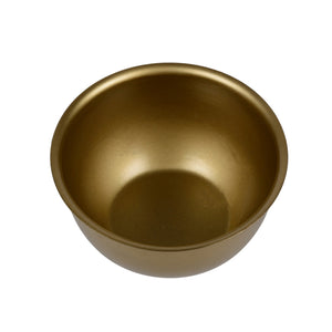 Simple Bowl Metal Planter/Pot in Gold Finish or White 1 BHK Interiors