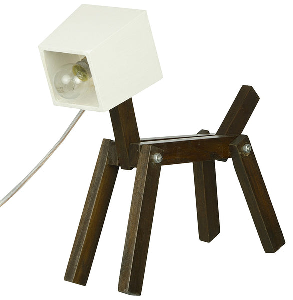 Puppy Love Handmade Wooden Lamp 1 BHK Interiors