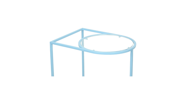 "Mind the Gap" Metal & Acrylic Side Table - Choose from 3 colours 1 BHK Interiors