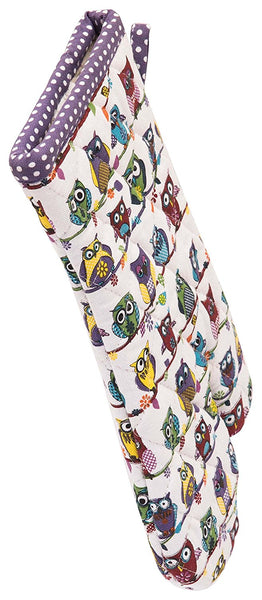 Owl Print Cotton Oven Glove 1 BHK Interiors