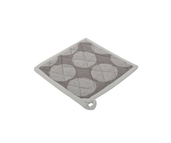 Cotton Polka Dot Hot Plate Holder in Grey 1 BHK Interiors