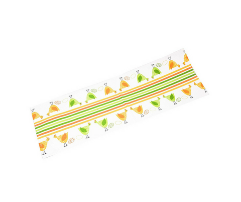 Chicken & Egg Cotton Table Runner - Multi-Color 1 BHK Interiors