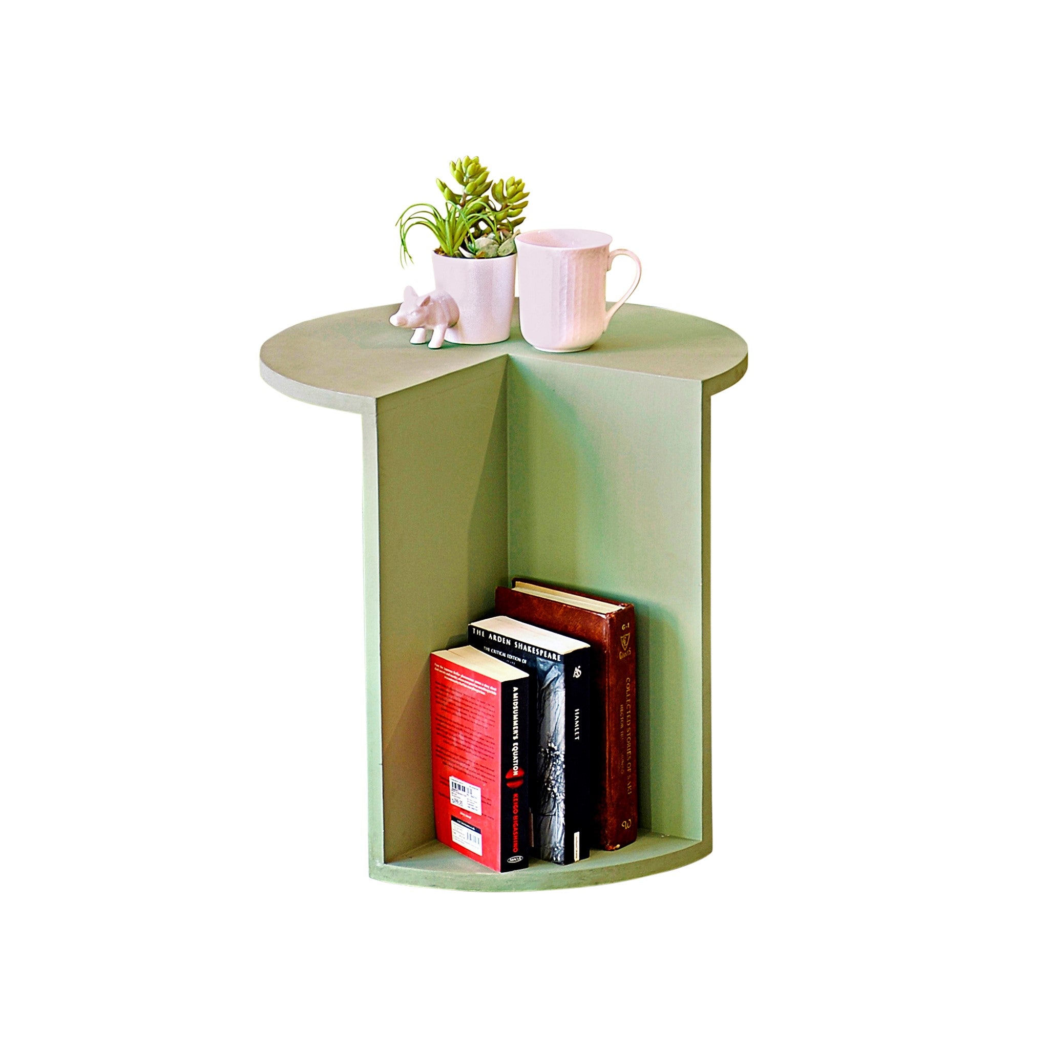 "Piece of Cake" Mini Table with Bookshelf 1 BHK Interiors