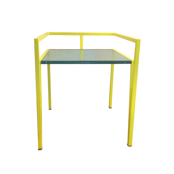 Metal & Acrylic Chair in Yellow 1 BHK Interiors