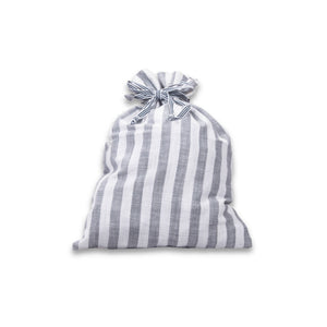 Grey Striped Drawstring Multi Purpose Pouch (Grey) 1 BHK Interiors