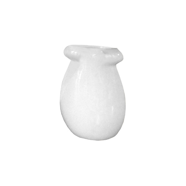 Ceramic Imported Vase in Midnight Black / Snow White 1 BHK Interiors