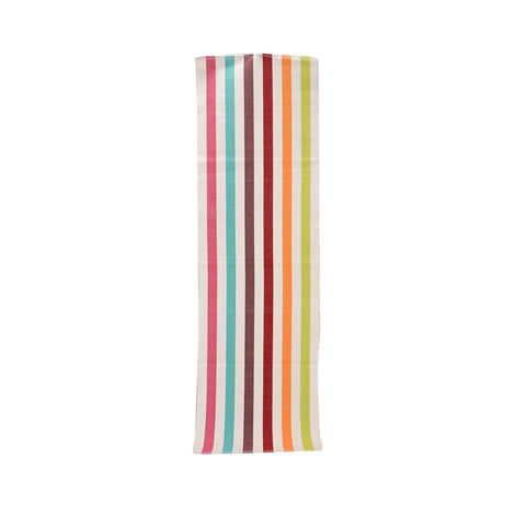 Cotton Rainbow Stripe Table Runner 1 BHK Interiors