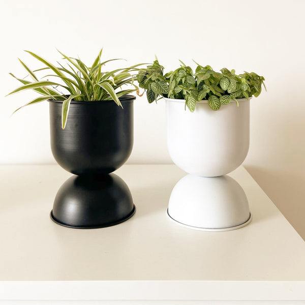 Venus Double Decker Metal Planter / Pot in Matte Finish - 